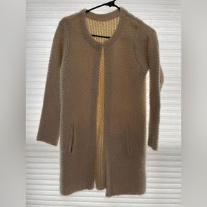 Beautiful cream sweater with neck clasp